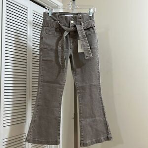 Frame Bardot crop flare